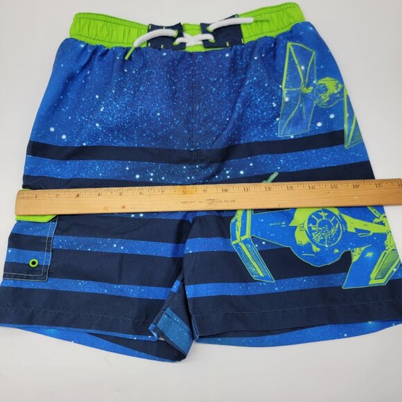 Star Wars The Last Jedi Boys Swim Trunks Board Shorts‎ 12 Yrs Star Fighter EUC - Picture 8 of 8